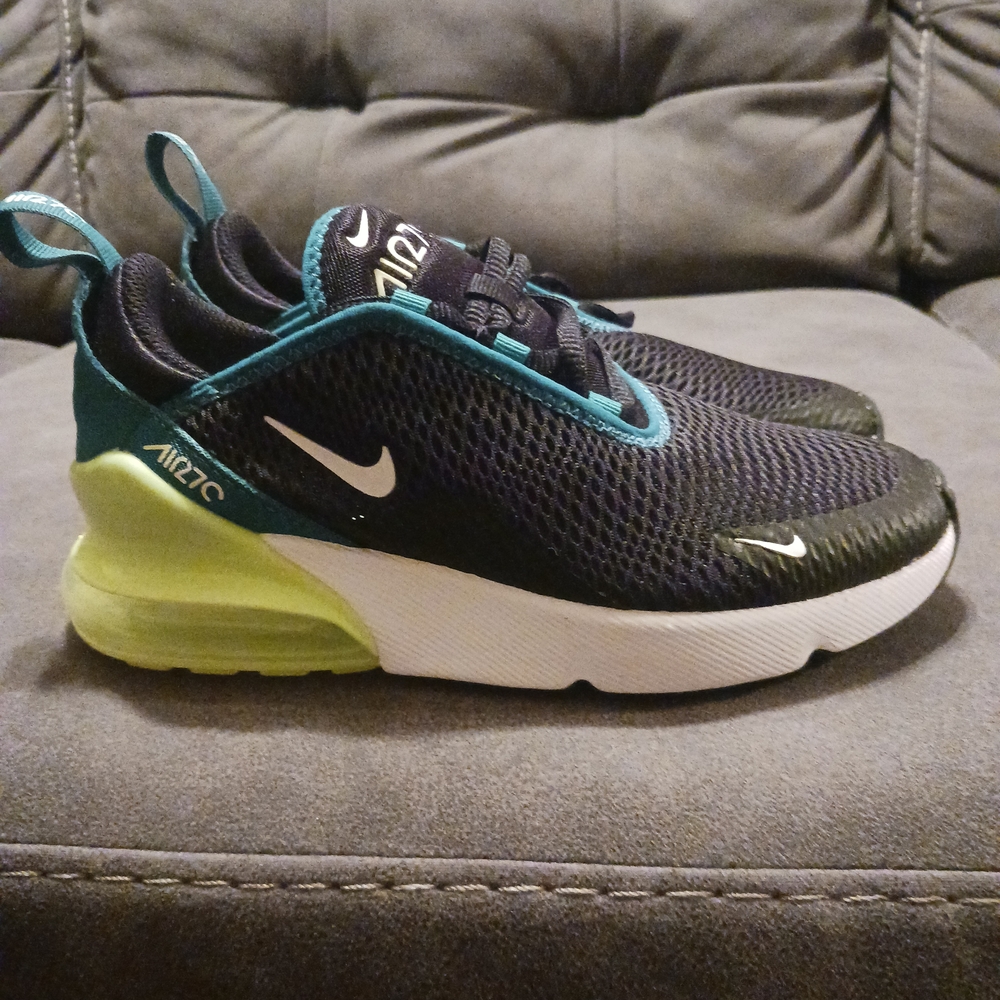 Nike Air Max Kids Shoes - Black and Green